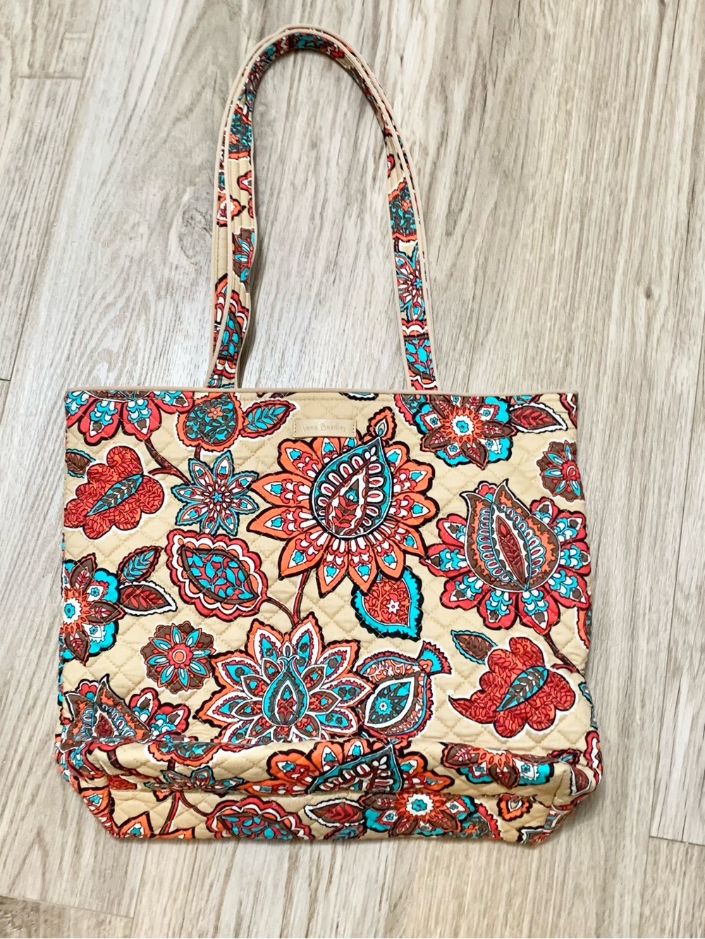 Vera Bradley Desert Floral Tote Bag Quilted 15” x 11”x 4”